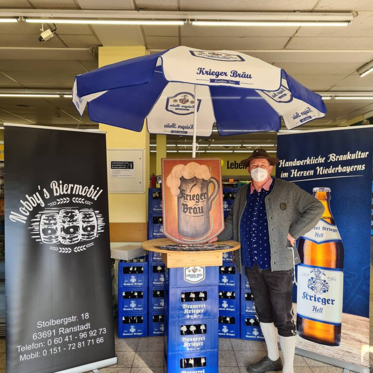 Mehr über den Artikel erfahren Krieger Bräu jetzt im Edeka Markt Olbrich in Ortenberg